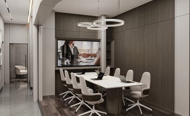 Antalya Park Roysl Residences toplantı odası iç mimari tasarımı-La Féra Interior Design