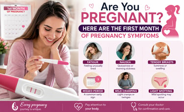 first month of pregnancy symptoms
