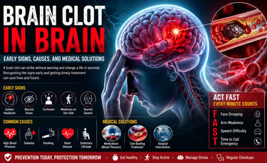 brain clot in brain