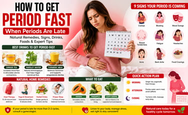 how to get period fast