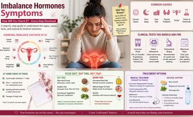 Imbalance hormones symptoms - How to check it?