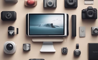 A stylish beauty product arranged elegantly.