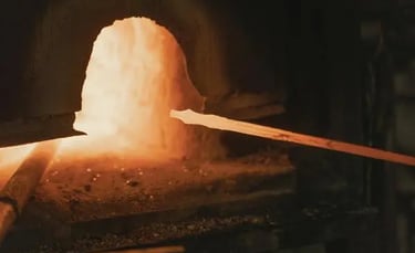 Hot metal forging process used to manufacture strong industrial components