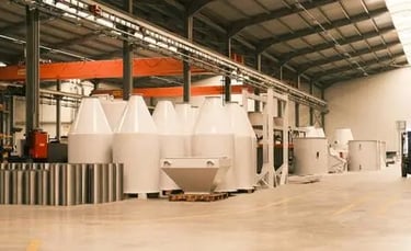 Industrial facility with electrical products and equipment for manufacturing and distribution