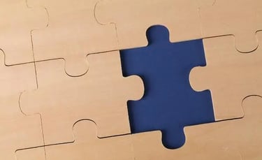 Missing puzzle piece representing challenges in sourcing, procurement, and RFQ management