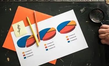 Marketing charts used for customer segmentation and target audience analysis