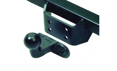 Flange type towbar with 50mm towball for UK vehicles, suitable for bumper shields and cycle carriers