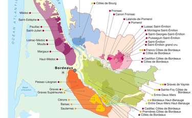 map of bordeaux vineyard