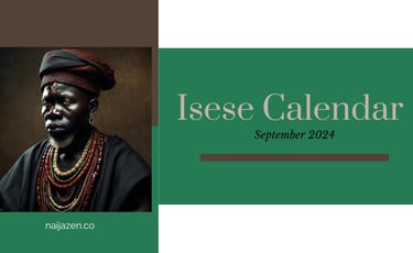 Isese Calendar 2024