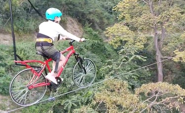 Sky Bicycle Zip Line