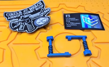 EMG F1 FIREARM MAG CATCH RELEASE BLUE