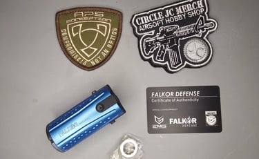 EMG FALKOR-5BL BLAST CAP MUZZLE BLUE