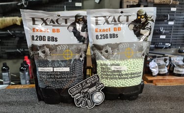 EXACT BB 0.20G BLACK 0.25 GREEN TRACER