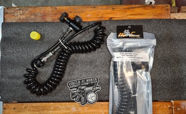 Heavy Duty Coiled Remote with QD Adaptor