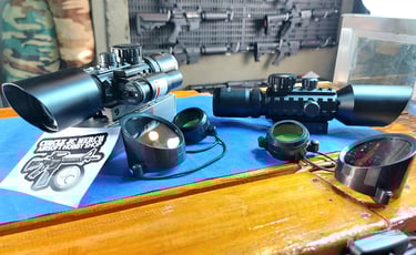 RIFLESCOPE 3-10X42E WITH LASER