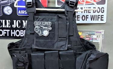 TAC MODULAR VEST 3 MAG 2 POUCH BLK