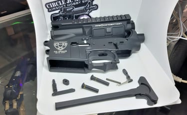 Upper and Lower Receiver with APS Logo Black