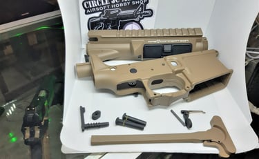 Upper and Lower Receiver with APS Logo Tan