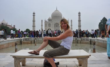 Princess dianna pose, Taj mahal, Agra, Utter Pradesh, India