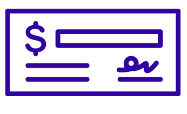 payment for translation by cheque