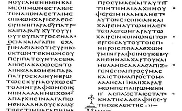  2 Epistle of John  By Alastair Haines https://en.wikipedia.org/wiki/Codex_Vaticanus