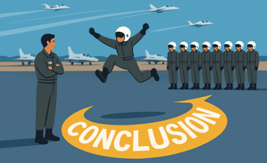 A Flying Trainee Pilot jumping into Conclusion