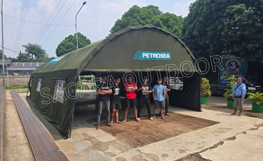 tenda pengungsian 6x12m