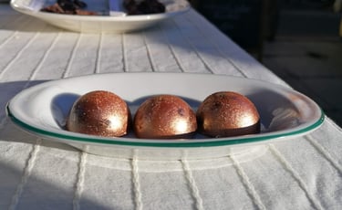 chocolats colorés de l'or