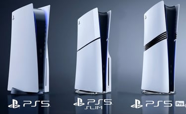 PlayStation - PS5, PS5 Slim e PS5 Pro
