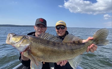 pêche aux sandres sur les lacs landais
