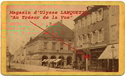magasin "au trésor de la vue" d'ulysse lanquetin grande rue à pontarlier