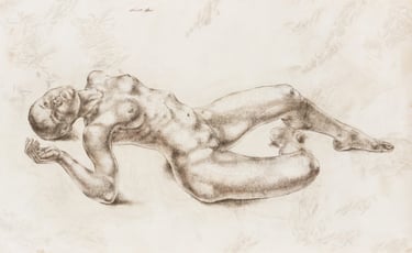 Skaiste Verdingyte, piesiniai, popierius, sepija