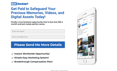 Gotbackup business opportunity