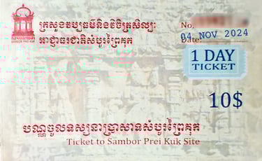 Ticket Sambor Prei Kuk