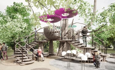 India Aspin Treehouse Kew Gardens Design Competition Amy Jenkins Smith fungarium fungi music