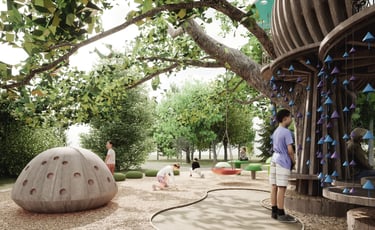 India Aspin Treehouse Kew Gardens Design Competition Amy Jenkins Smith musical mushrooms