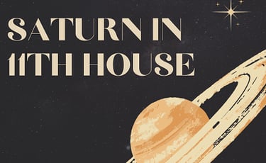 saturn in 11th house