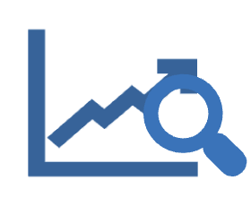 Line graph and magnifier