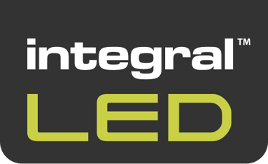 Integral LED Logo by Best LED Panels - white and green text on lozenge type logo