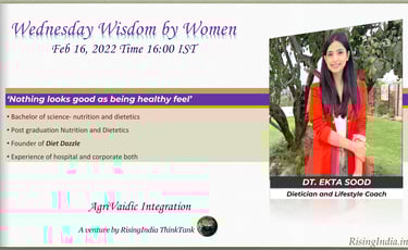 AVI Arogya's recognises Women TOP Nutrition skills in India Ekta Sood by RisingIndia ThinkTank