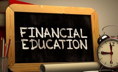 imagem da palavra educação financeira 