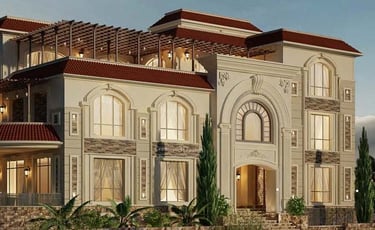 شاهد واجهات فيلات سكنية كلاسيك فخمة
