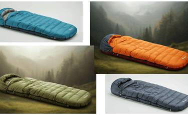 different types of sleeping bags for camping, and cold weather