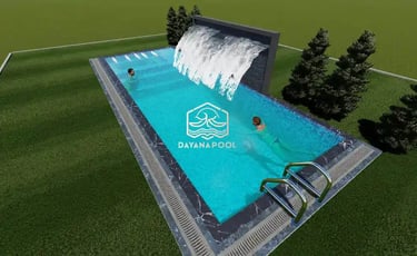 Desain 3D kolam renang impian di Bandung oleh DayanaPool.