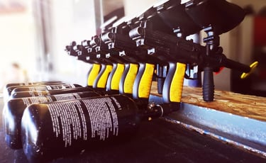 Lanceurs utlisés chez Corsican Paintball en Corse à Anghione