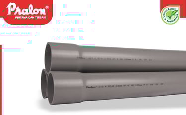 a pair of pipes with a red and white background Distributor Pralon JIS pipa