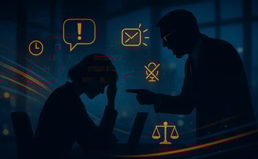 Ilustração: Assédio Moral e Sexual