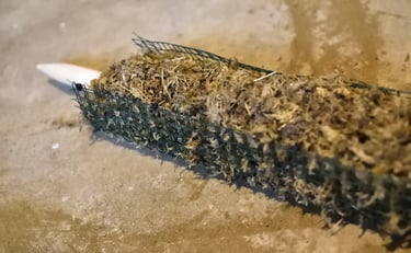 Self watering moss pole filled up with moss 