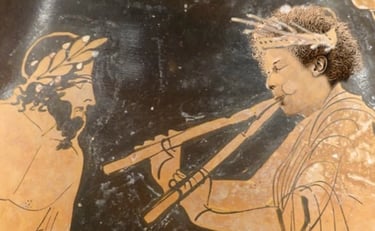 Spectacle Dans le vent, Aulos grec