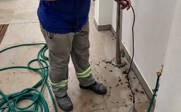 detecção de vazamento em piso